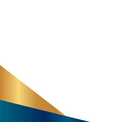 Blue Gold Modern Geometric Shape