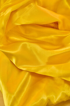 Yellow satin texture