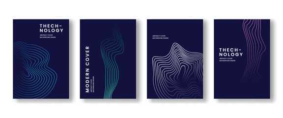 Abstract gardient cover or poster, technology design