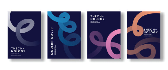 Abstract gardient cover or poster, technology design
