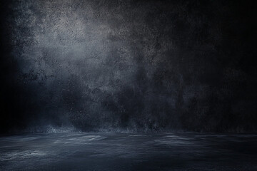 Abstract dark stone background with rough texture and mysterious lighting