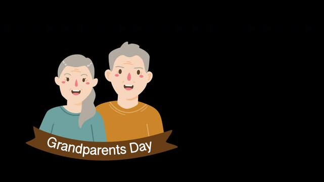 happy Grandparents Day People illustration
