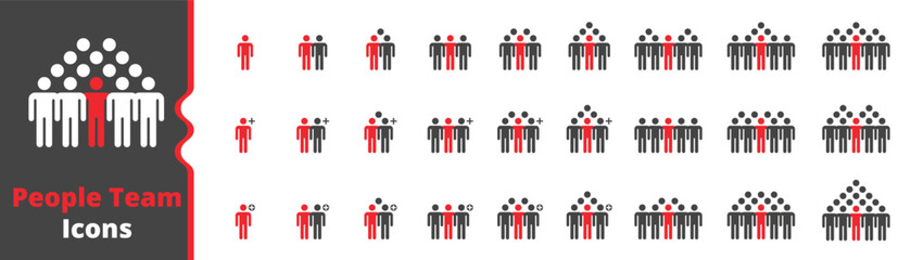 People Team Icon Pixel Perfect Design, Group Of People Icon, Team People Icon, Persons Symbol,