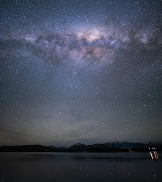 Milkyway over Mountains