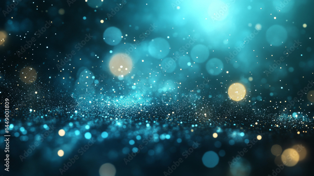 Aufkleber bokeh-style abstract background with soft glowing circles of light