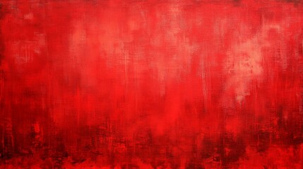 Vibrant Red Abstract Painting on red background