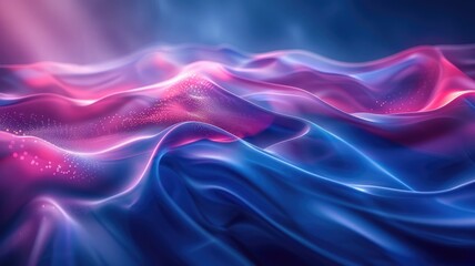Fototapeta premium Abstract pink blue color wave flowing express energetic texture. Seamless pattern of vividness curve swirling convey sense of harmony and wonderful scene perfect for effect and graphic design. AIG53.