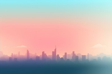 Fototapeta premium sunset over city