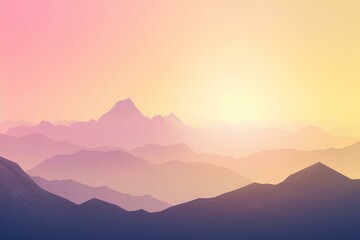 sunset in the mountains