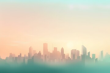 Fototapeta premium sunset over city