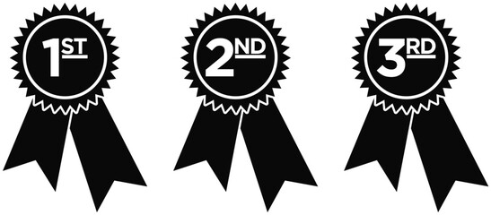 Ribbons 1st 2nd 3rd