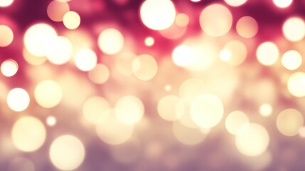 Obraz premium Vibrant bokeh lights create a festive backdrop.