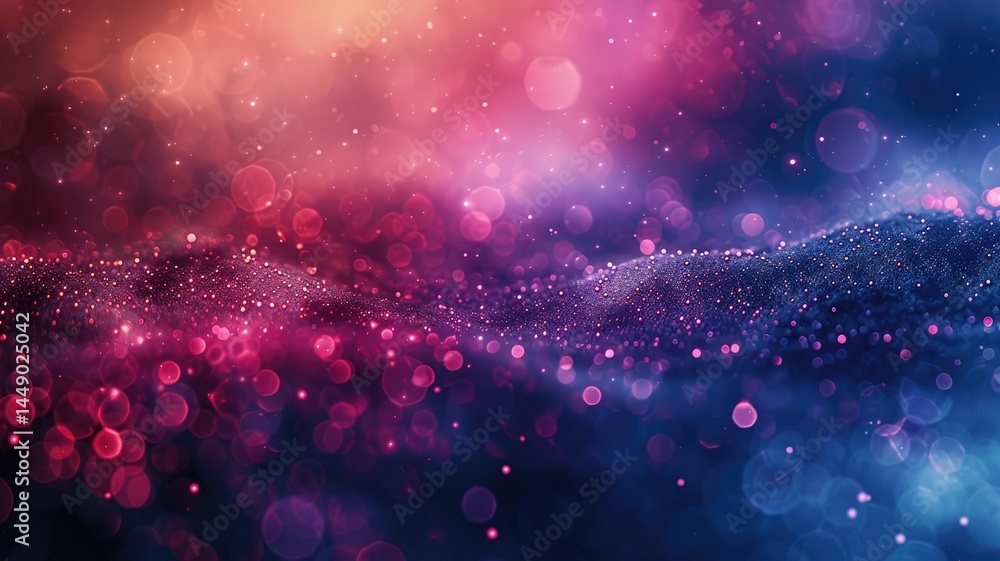 Poster abstract picture vibrant particle scatter around create seamless pattern with beautiful color backgr