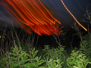 Fiery Streaks in the Night