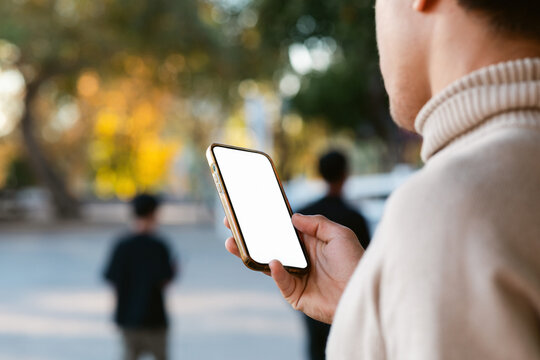 Blank Phone Outdoors