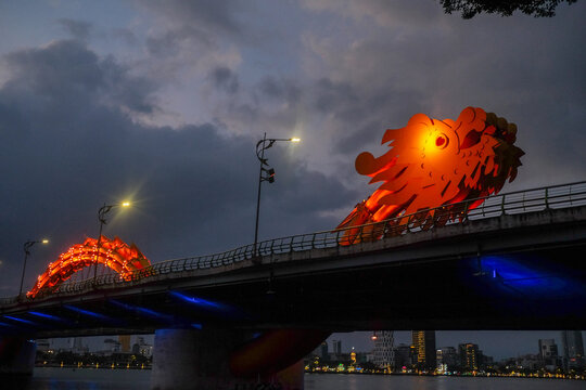 Nighttime View of the Dragon Bridge