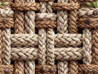 Braided Natural Fiber Texture