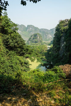 Hidden Valley Between Karst Mountains