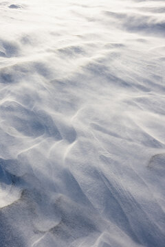 Windblown Snow Creating Delicate Patterns