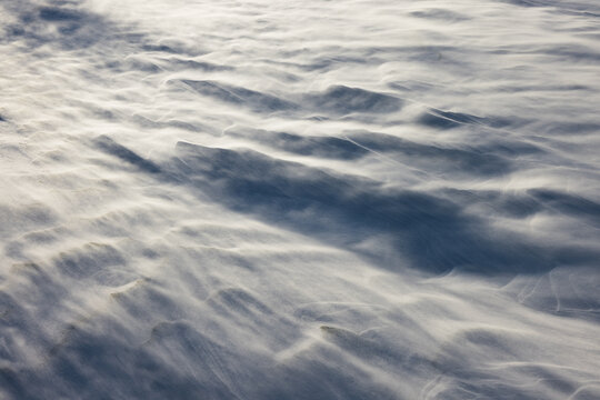  Windblown Snow Creating Dynamic Patterns