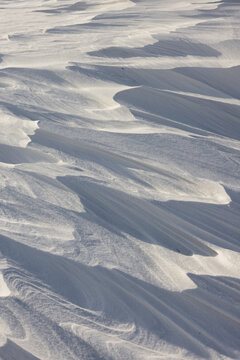 Wind-Sculpted Snow Patterns