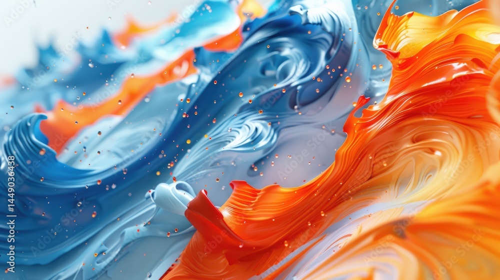 Poster abstract vivid colorful wave flowing express energetic texture. seamless texture of vividness curve 
