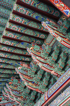 Details of Jogyesa temple roof