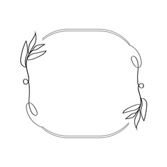 Minimalist Lines Flower Frame
