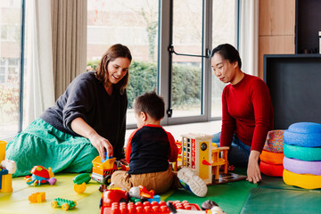 Positive interaction between educator and child