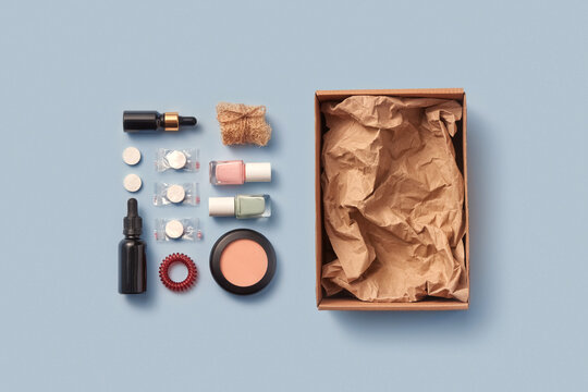 Still life of manicure beauty tools