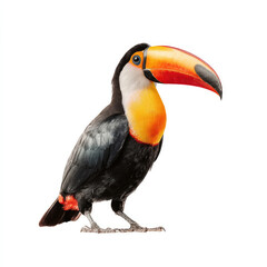Obraz premium Colorful toucan, vibrant plumage, tropical bird