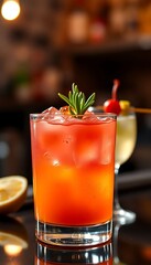 close up of a drink on a table