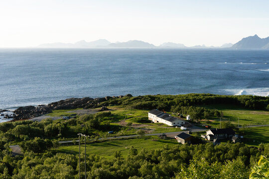 Panoramic sea view from the mountain