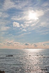 夕焼けの綺麗な海