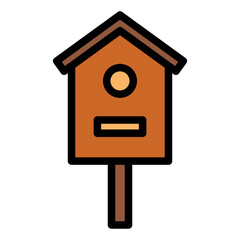 wooden bird house