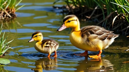 duck and ducklings