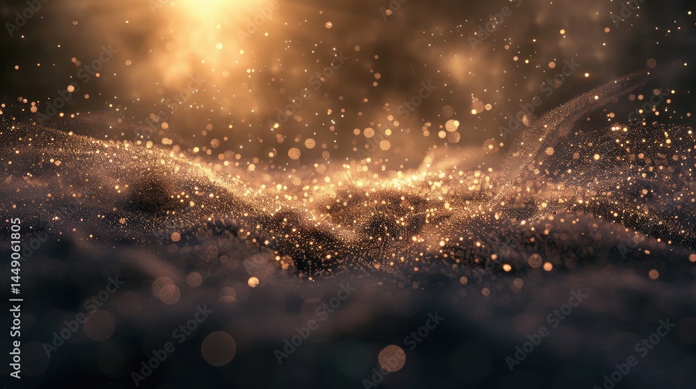 Poster this mesmerizing image captures the beauty of light waves interacting with fine dust particles, crea