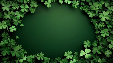 Decorative shamrock leaves enhancing the festive atmosphere.