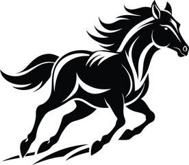 Dynamic Horse Racing Illustration with Jockey and Galloping Horse.