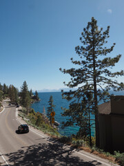 road in the mountains, Lake Tahoe 