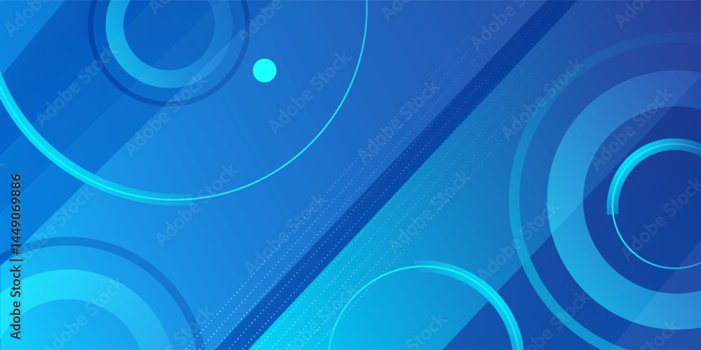 Poster abstract blue background with diagonal lines. dynamic shapes composition. vector illustration