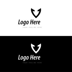 Modern creative minimalist and professional logo design for V .
