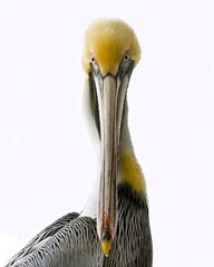 Portrait of a pelican. 