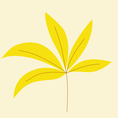 Leave autumn illustration 