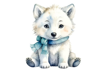 wolf isolated on transparent background