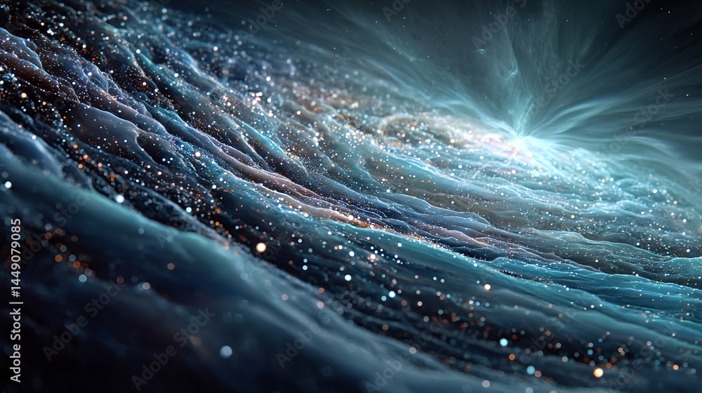 Sticker abstract background with stars. generative ai