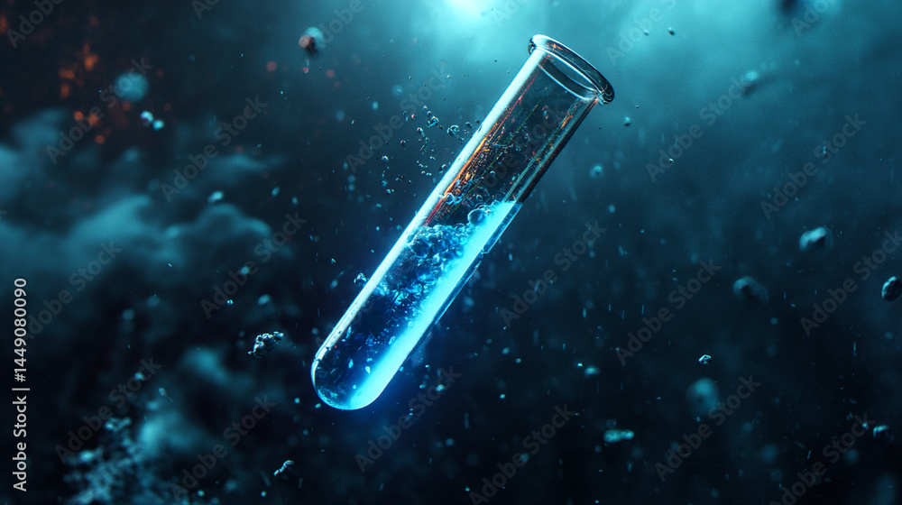 Sticker 3d render of a dna molecule. generative ai