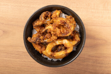 イカフライ丼