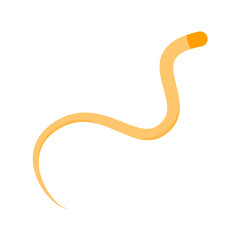 Parasite Worm. Vector Illustration