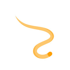 Parasite Worm. Vector Illustration